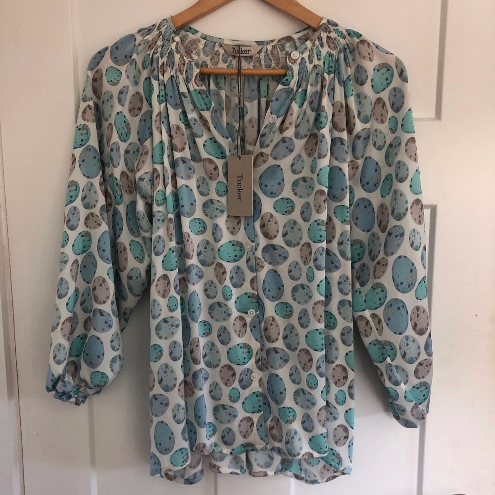 Tucker silk blouse